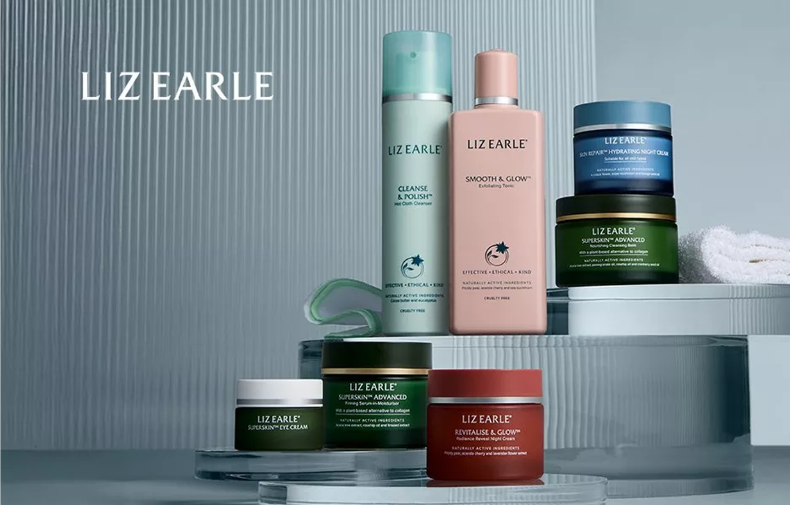 Liz Earle mobile experience screens